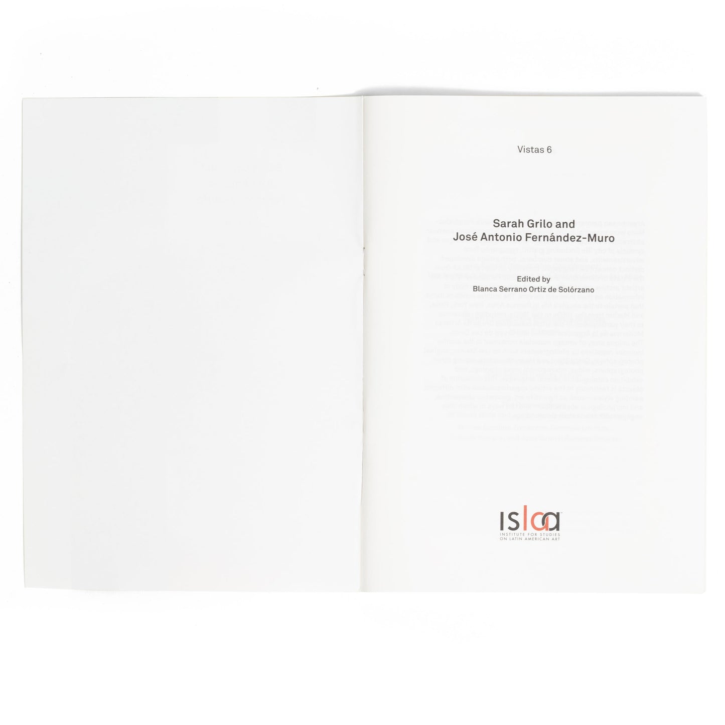 Vistas 6—Sarah Grilo and José Antonio Fernández-Muro