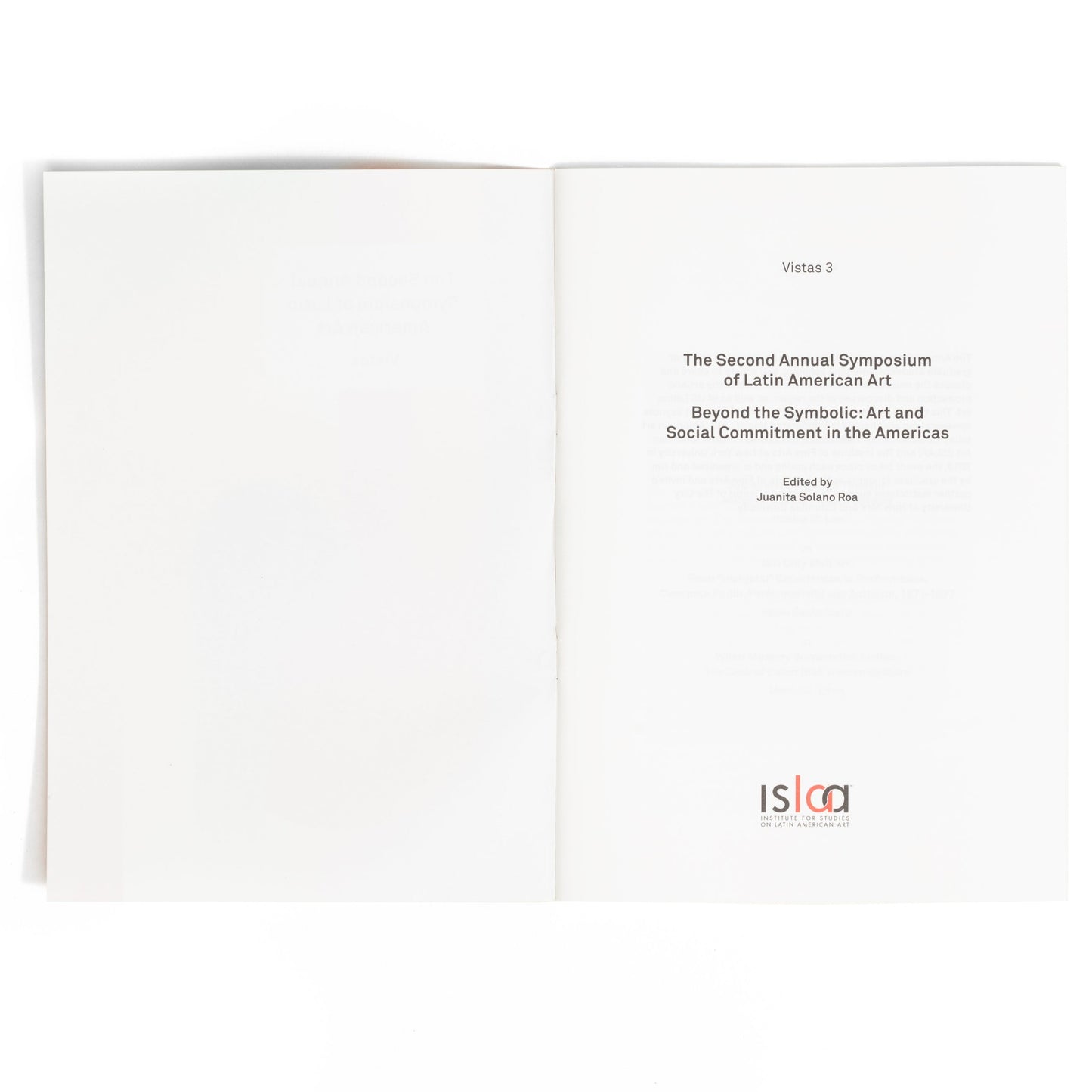 Vistas 3—Beyond the Symbolic: Art and Social Commitment in the Americas