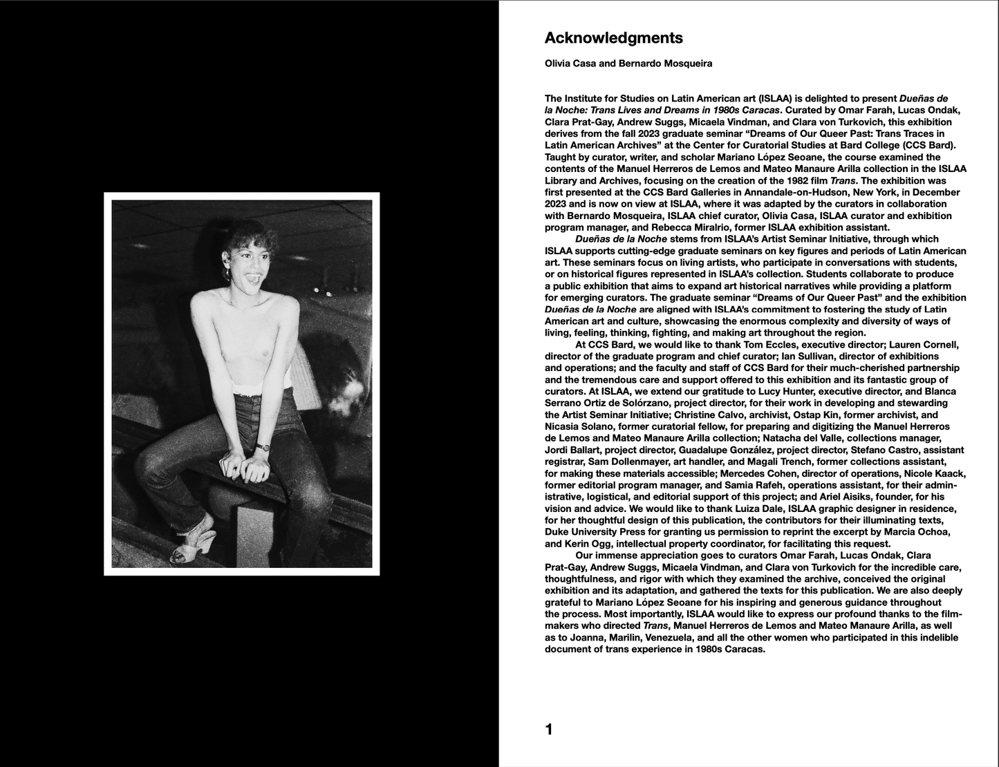 Dueñas de la Noche: Trans Lives and Dreams in 1980s Caracas